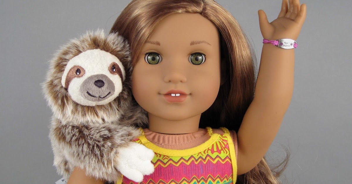 American Girl's "Lea Clark," Sloth and Diabetes Kit The Toy Box