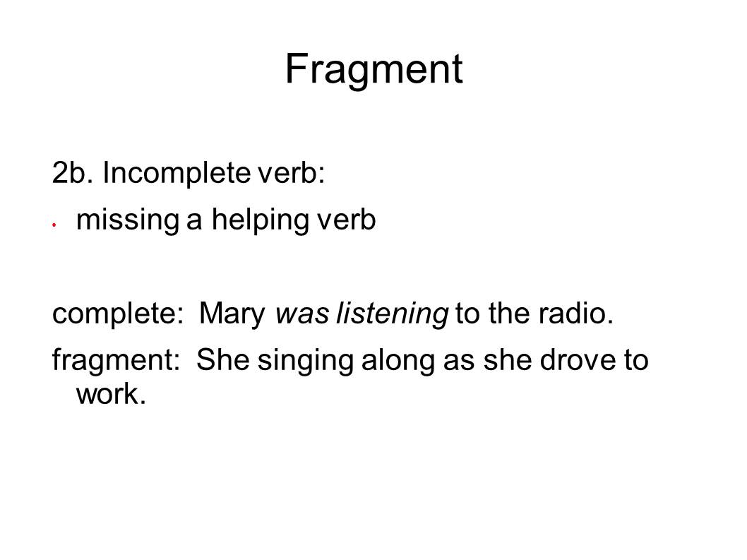 English and ESOL Lab Workshops: Fixing Fragments, Run-Ons, and Comma