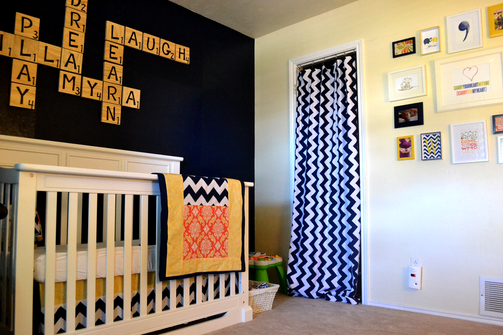 A home in the making: {inspired} a navy girls nursery