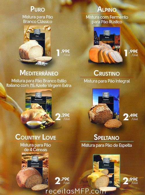 Variedades de Cápsulas da Máquina de Fazer Pão Easy Bread Variedades de Cápsulas da Máquina de Fazer Pão Easy Bread