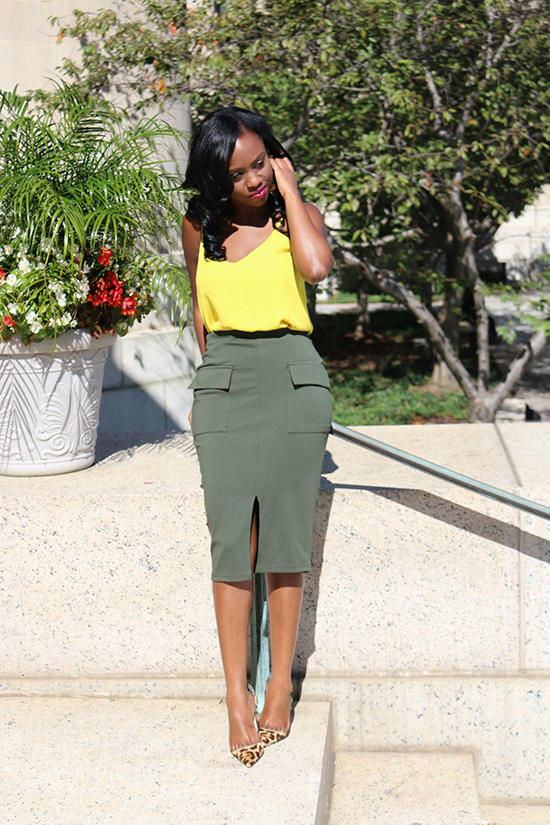 Khaki and Yellow Mix Prissysavvy
