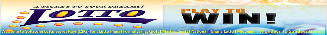 Welcome to Softstone lotto secret keys for your lotto plan and formula jackpots.