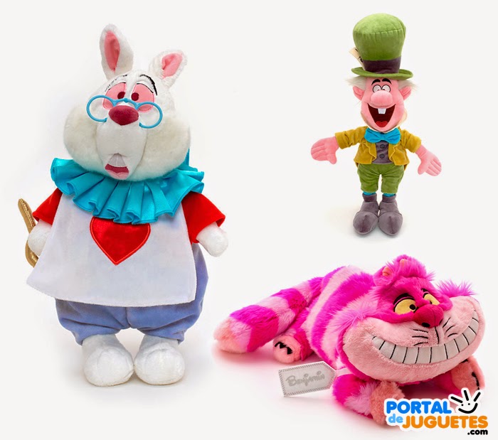 peluches de alicia en el pais de las maravillas