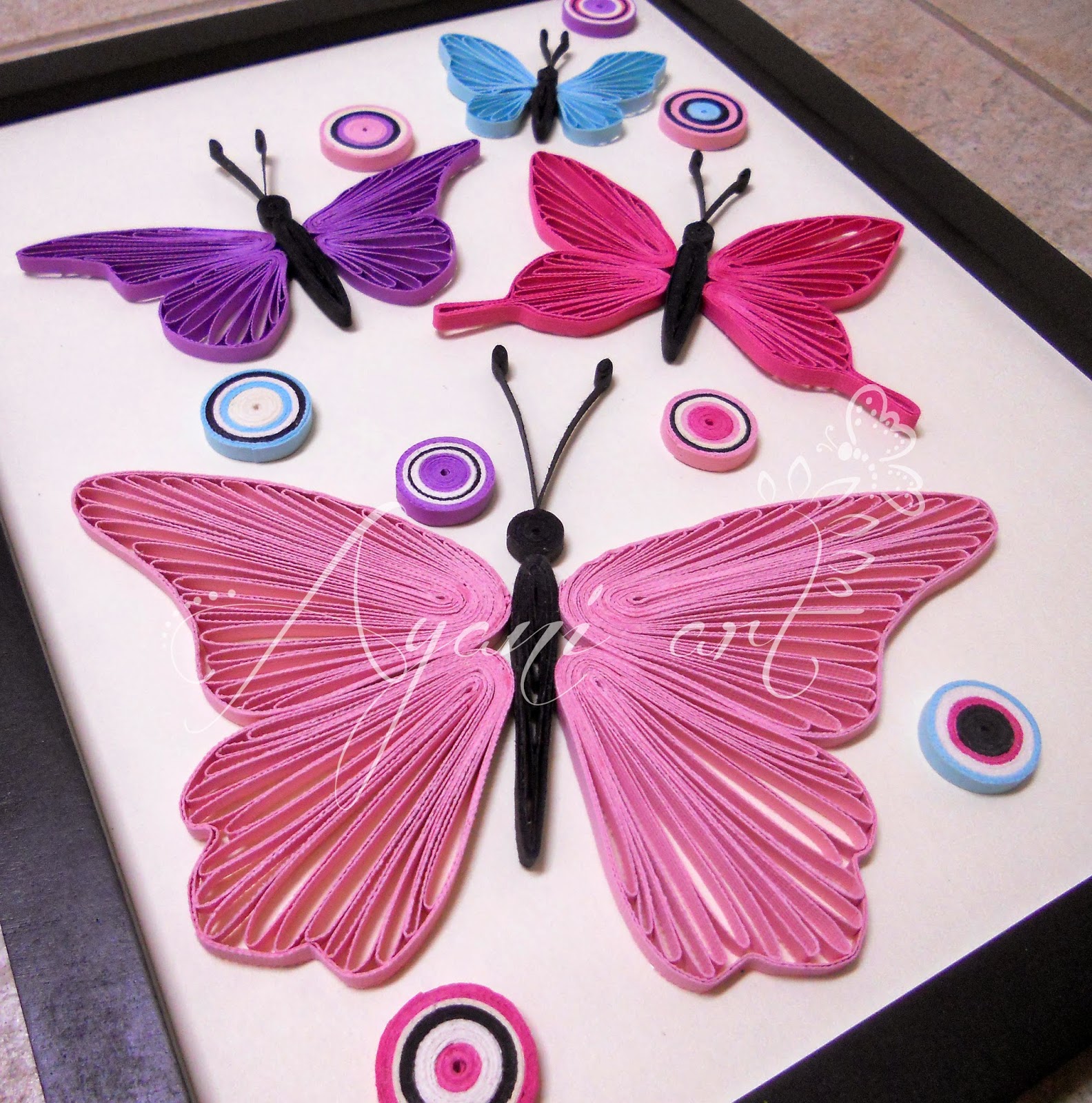 Ayani art Quilled butterflies