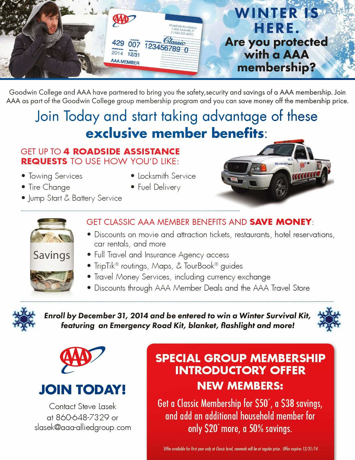 Goodwin University Student News AAA Membership Discounts and Giveaways