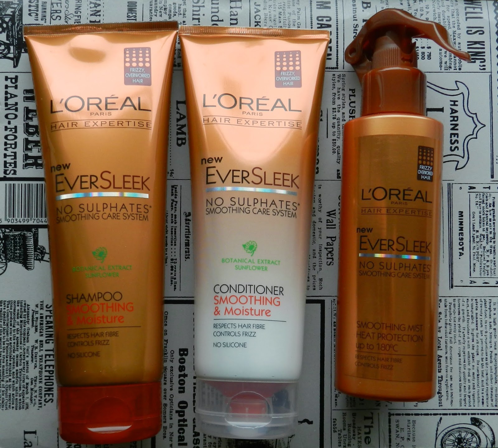 Unfade what fades L'Oreal Ever Sleek Smoothing & Moisture Shampoo