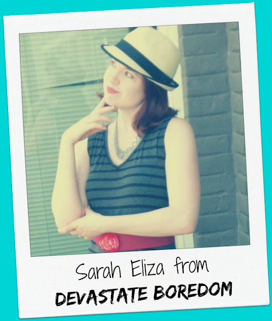 Friday Frivolity Host Sarah Eliza from Devastate Boredom