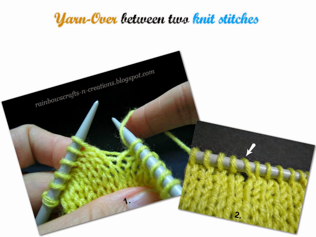 Rainbows Crafts and Creations: Yarn-Over (YO)