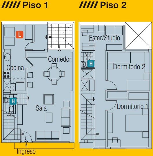 PLANOS DE CASAS GRATIS Y DEPARTAMENTOS EN VENTA: PLANOS DE CASA EN 60M2