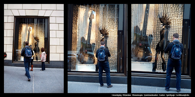 A Singular Fan of Just a Mannequin Sporting a Mohawk, #BGWindows, #NYC A Singular Fan of Just a Mannequin Sporting a Mohawk, #BGWindows, #NYC