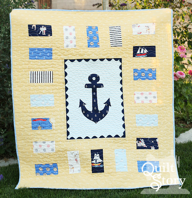 Quilt Story Anchors Away and Fabric Tuesday...