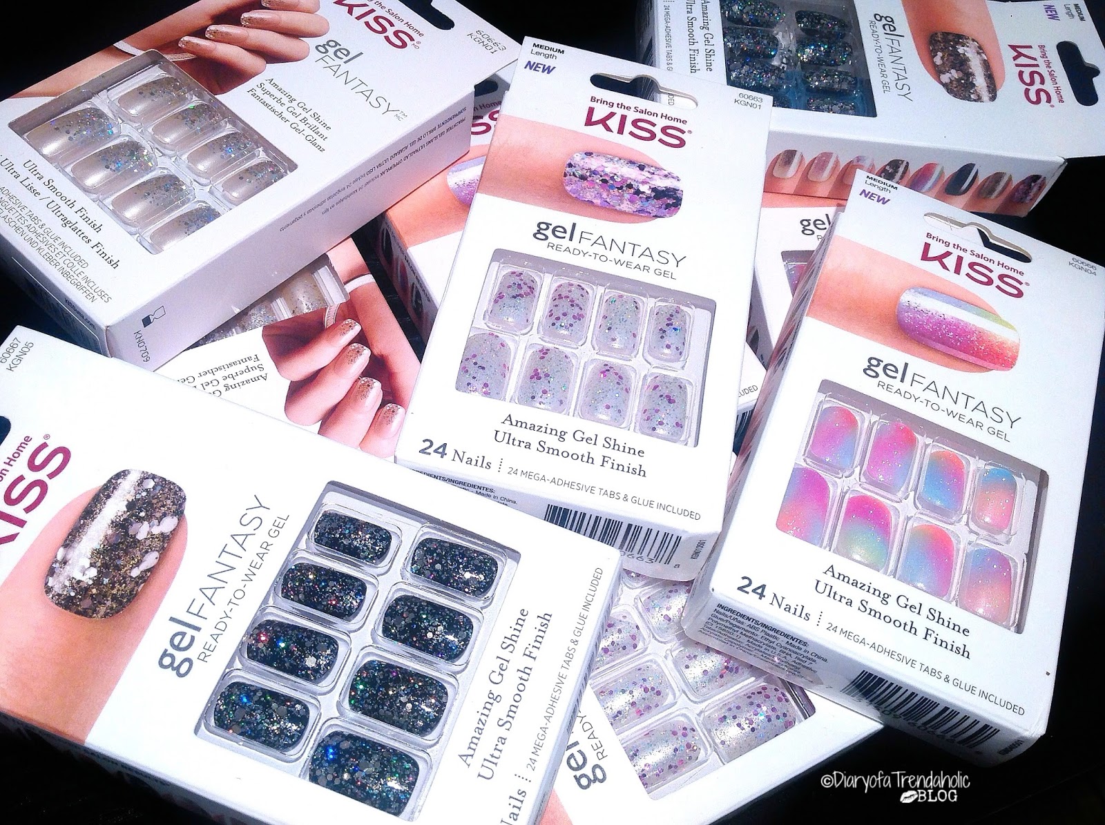 Diary of a Trendaholic : Kiss Gel Fantasy Ready-To-Wear Nails Review &  Giveaway!