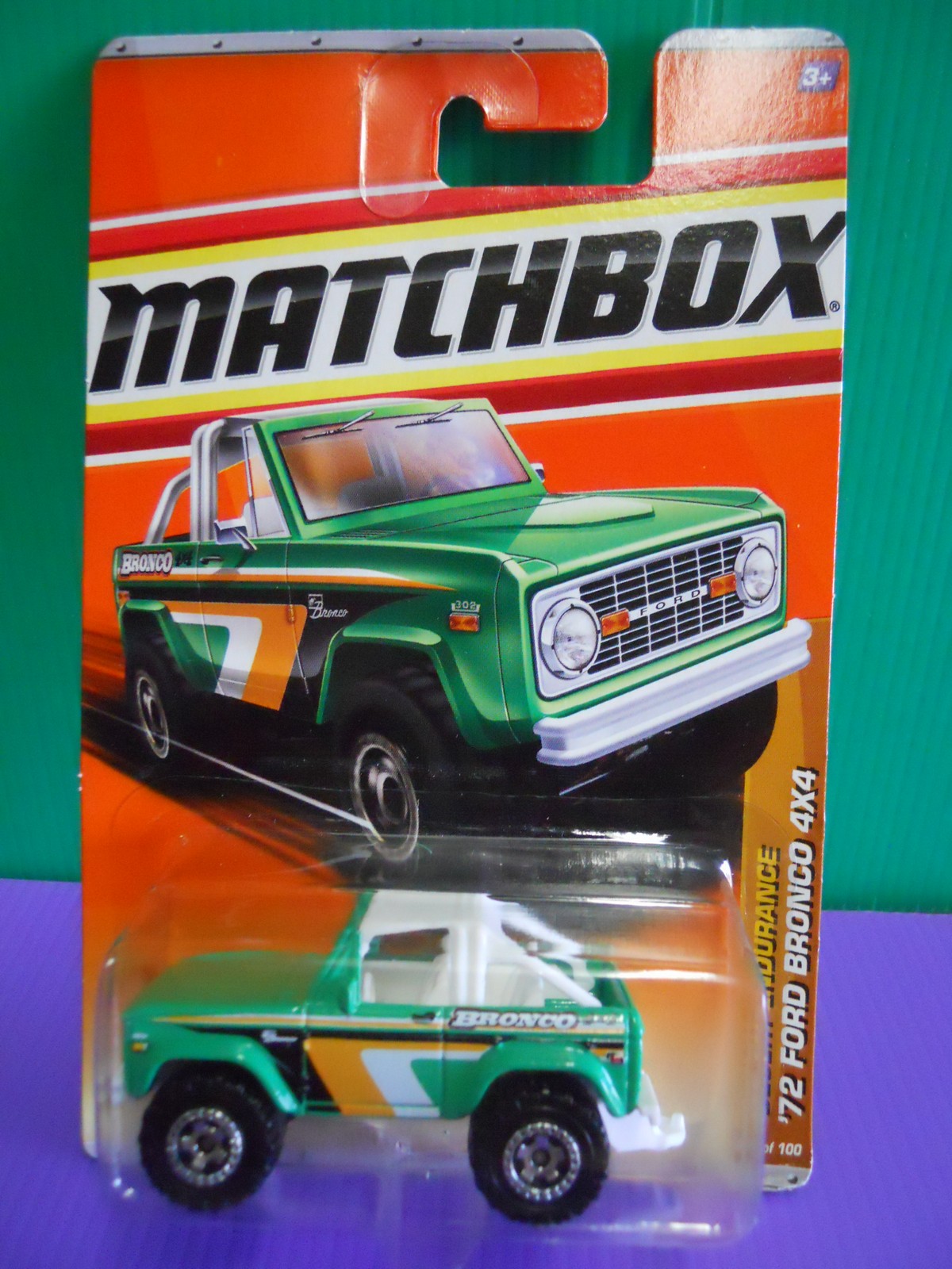 Dexters Diecasts (DexDC) Matchbox 2011 90 '72 Ford Bronco 4x4 (green)