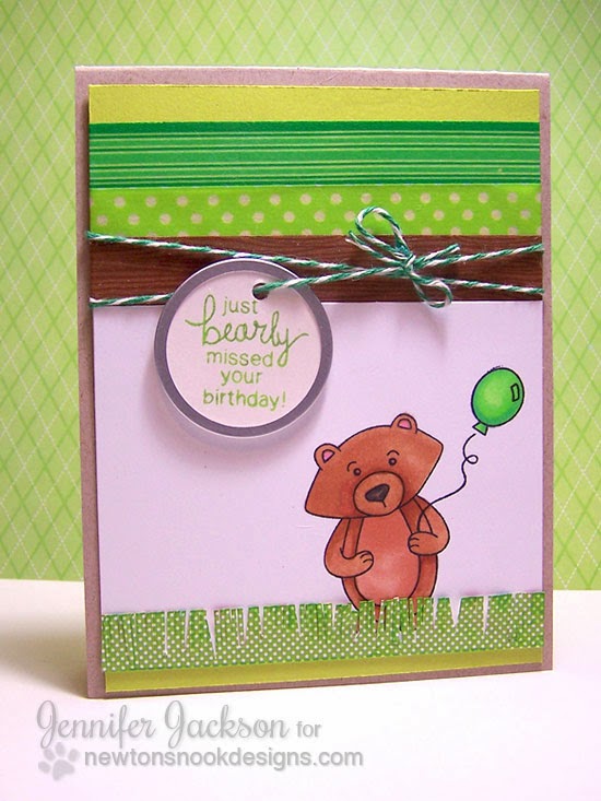 Inky Paws Challenge Card for Newton's Nook Designs using Winston's Birthday Bear