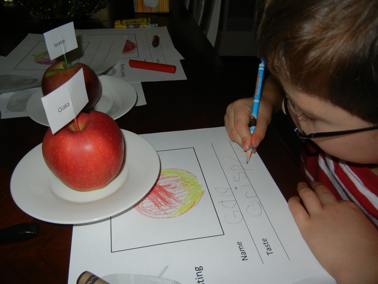"Making Montessori Ours" Apple Tasting Activity!
