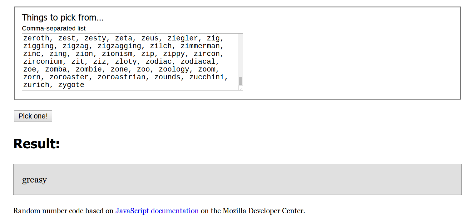 Random English Words Bazaar