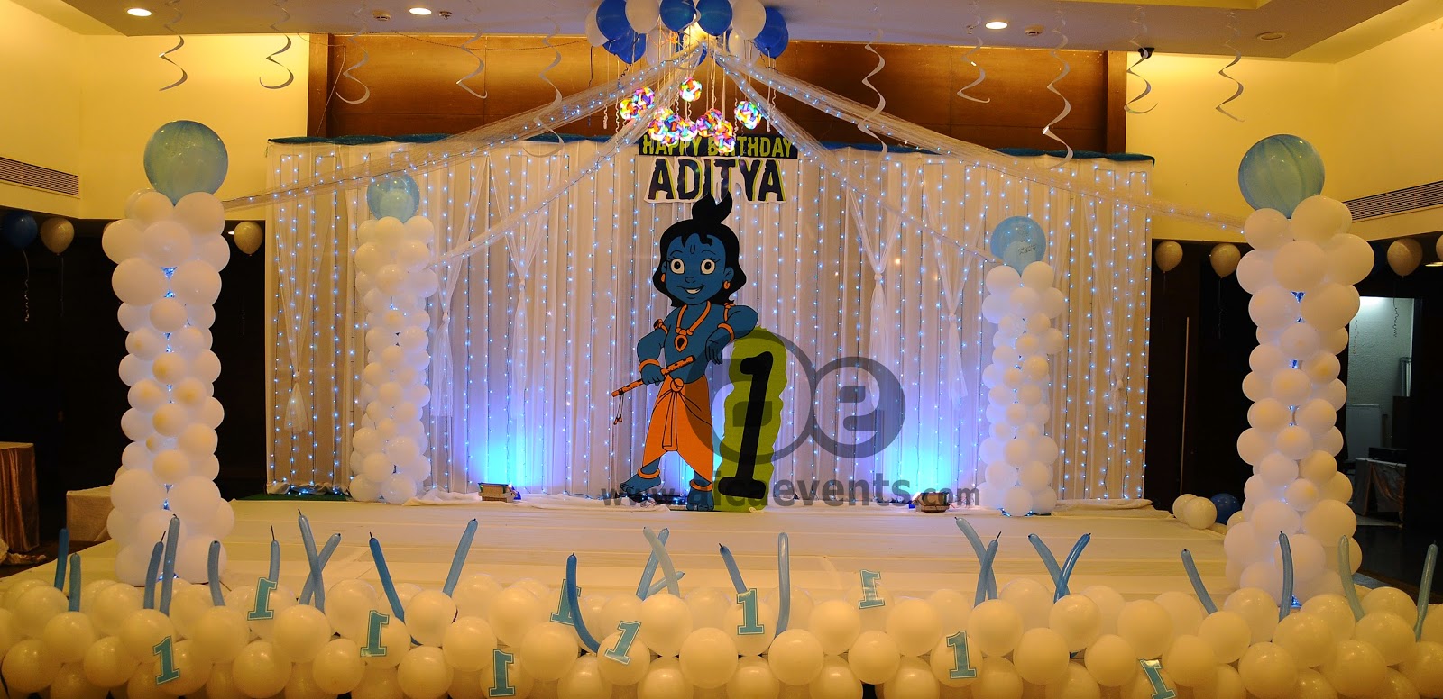 aicaevents Krishna Theme Birthday party Decorations