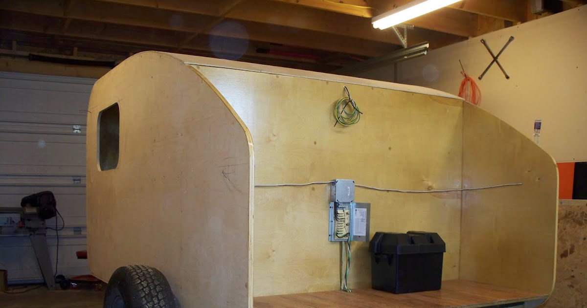 Teardrop Camper build by rpdynalo: Cabinets and Wiring