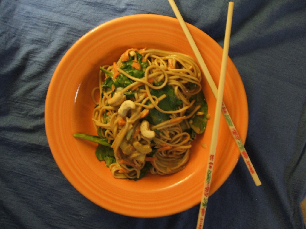 Down The Pie Hole Udon Noodles with Peanut Sauce
