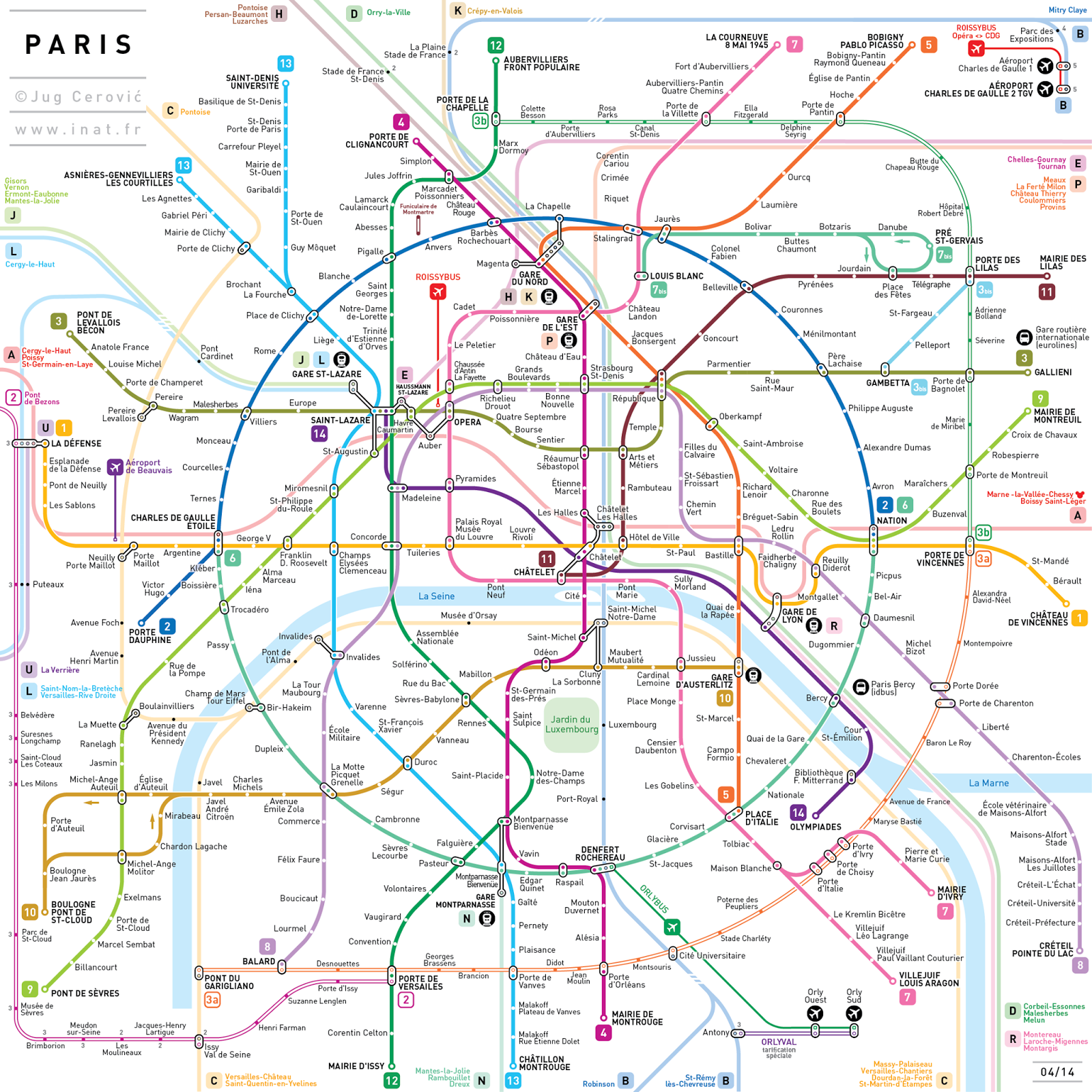 Metro - Bus in Parijs