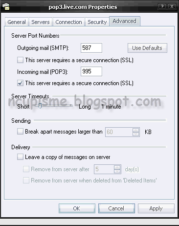 Step 8 seting manual outlook
