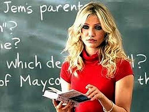 The Voice Of Silence: Review of Film: “BAD TEACHER” Cameron Blackboard