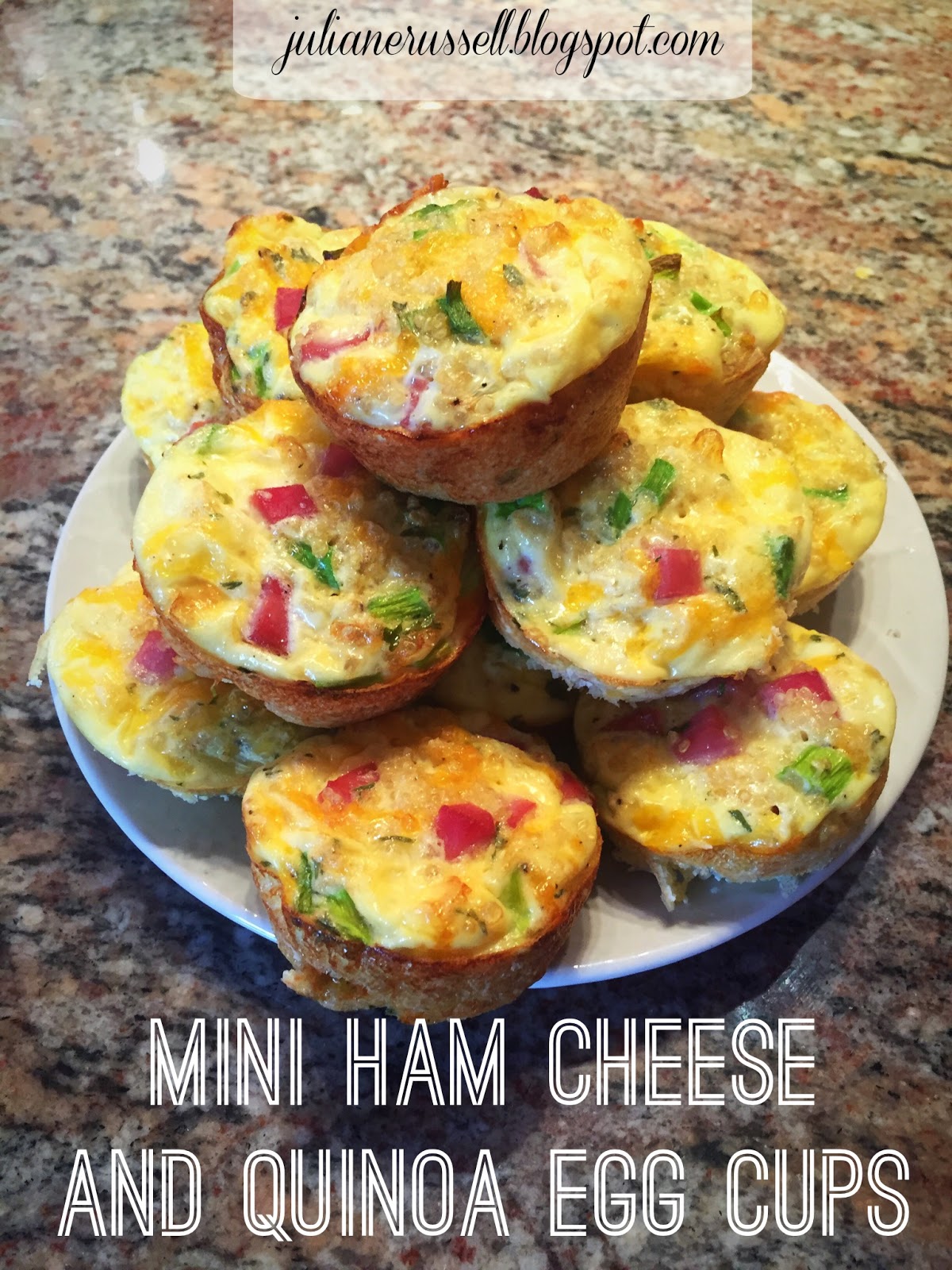 She believed she could, so she did! Mini Ham, Cheese and Quinoa Egg Cups