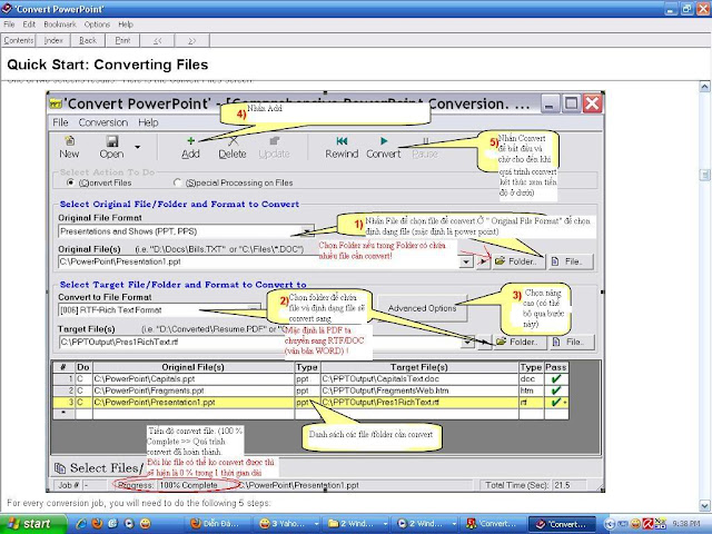 Chuyển đổi Powerpoint sang Word, PDF, File ảnh - Download Convert PowerPoint