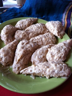 Maple-glazed scones
