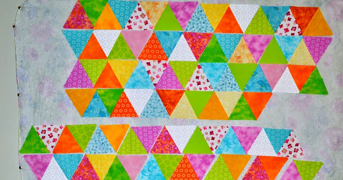 Sew Fresh Quilts Equilateral Triangle Quilt Along Week 3