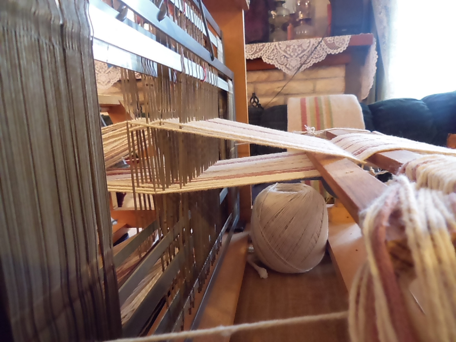 GingersDolls Weaving Loom setup