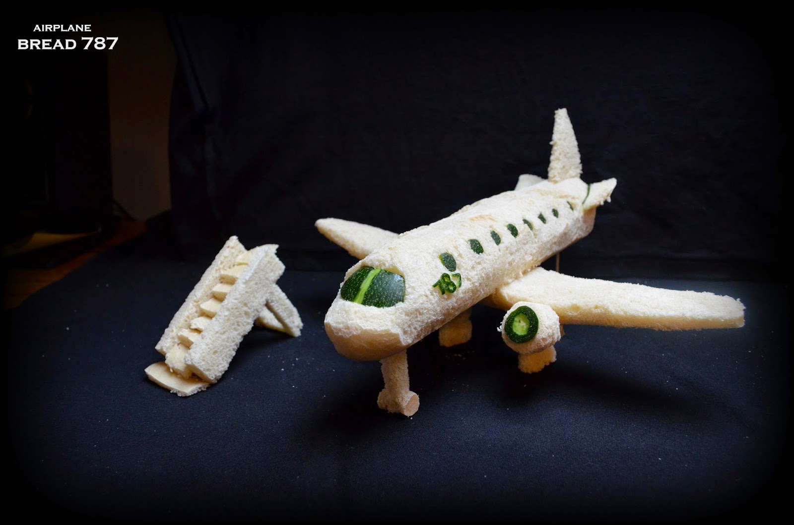 food carving ivelin stanchev Bread Art the "Airplane Bread 787" by