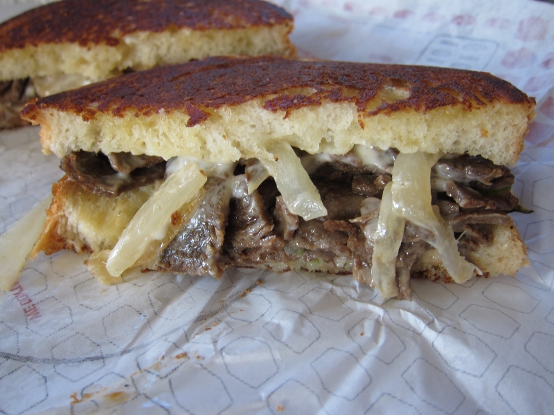 Review Jack in the Box Sourdough Cheesesteak Melt Brand Eating