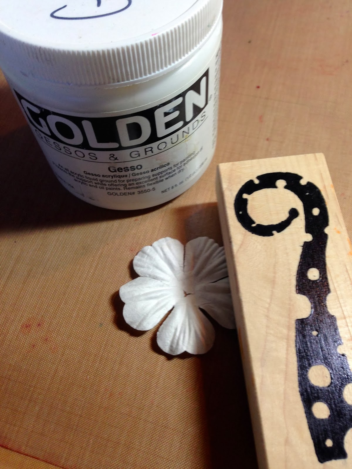 Claudine's Art Corner Gesso in the Background