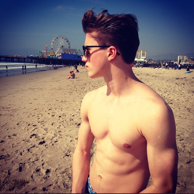 George Sear - Shirtless Twitter Pic.