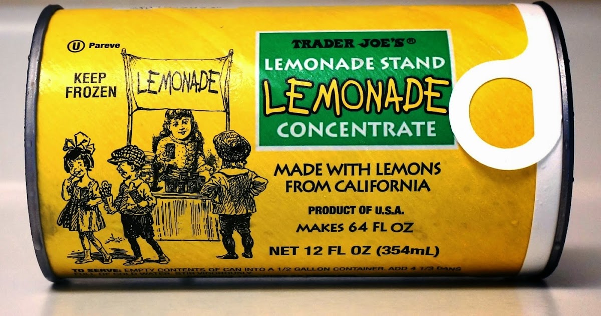 Exploring Trader Joe's Trader Joe's Lemonade Stand Lemonade Concentrate