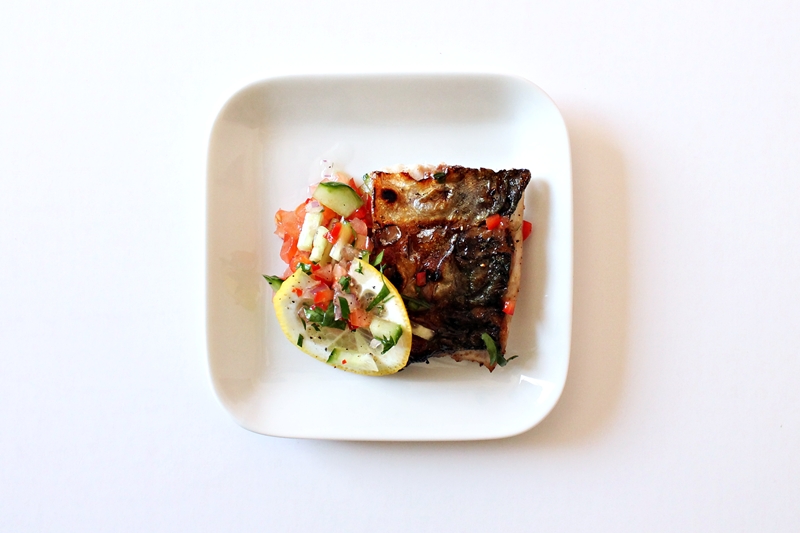 Delicious Tapas Grilled mackerel with lemon & tomato salsa 113