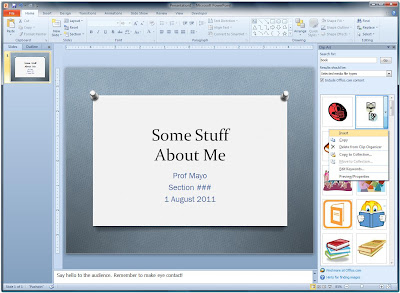 Insert...Clip Art