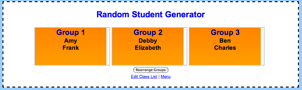 random-group-generator