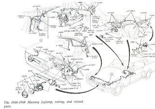 Free Auto Wiring Diagram: 1966-1968 Mustang Foglamp Wiring