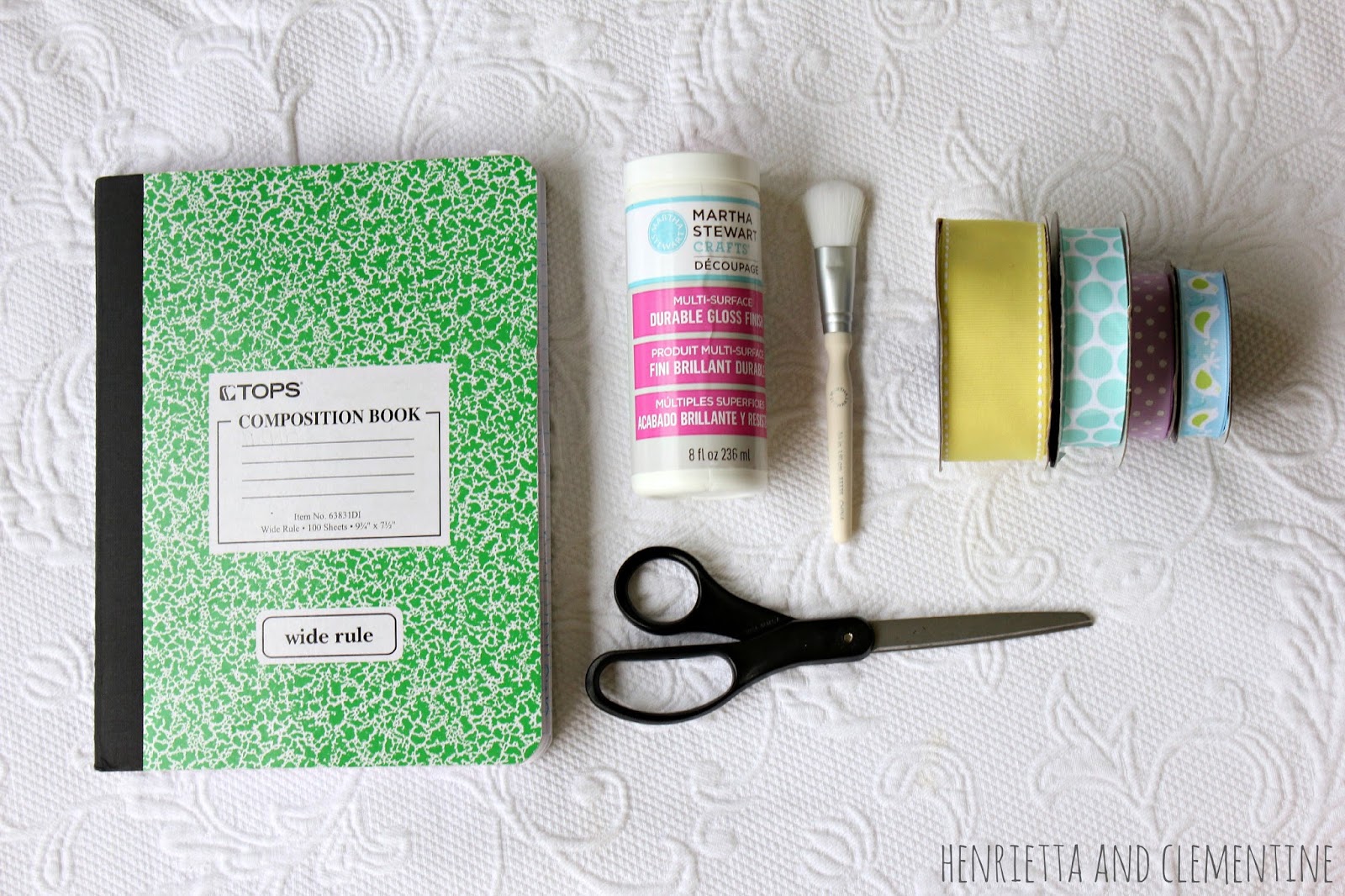 Henrietta & Clementine Decoupage Composition Notebook