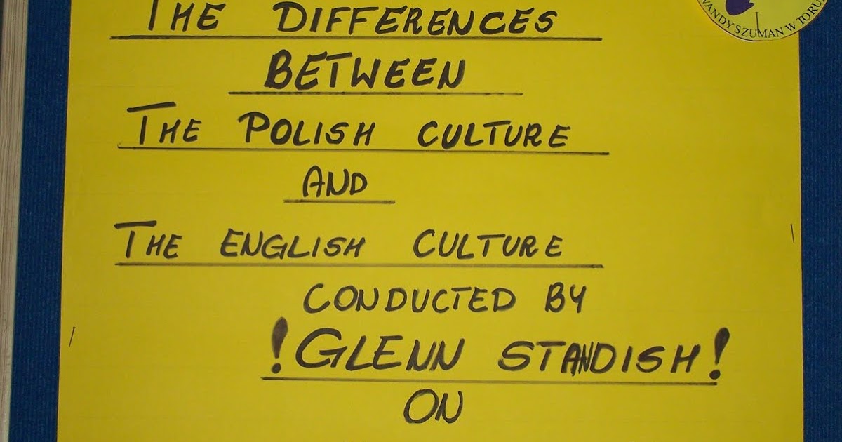 The Tower of English The differences between Polish and English culture