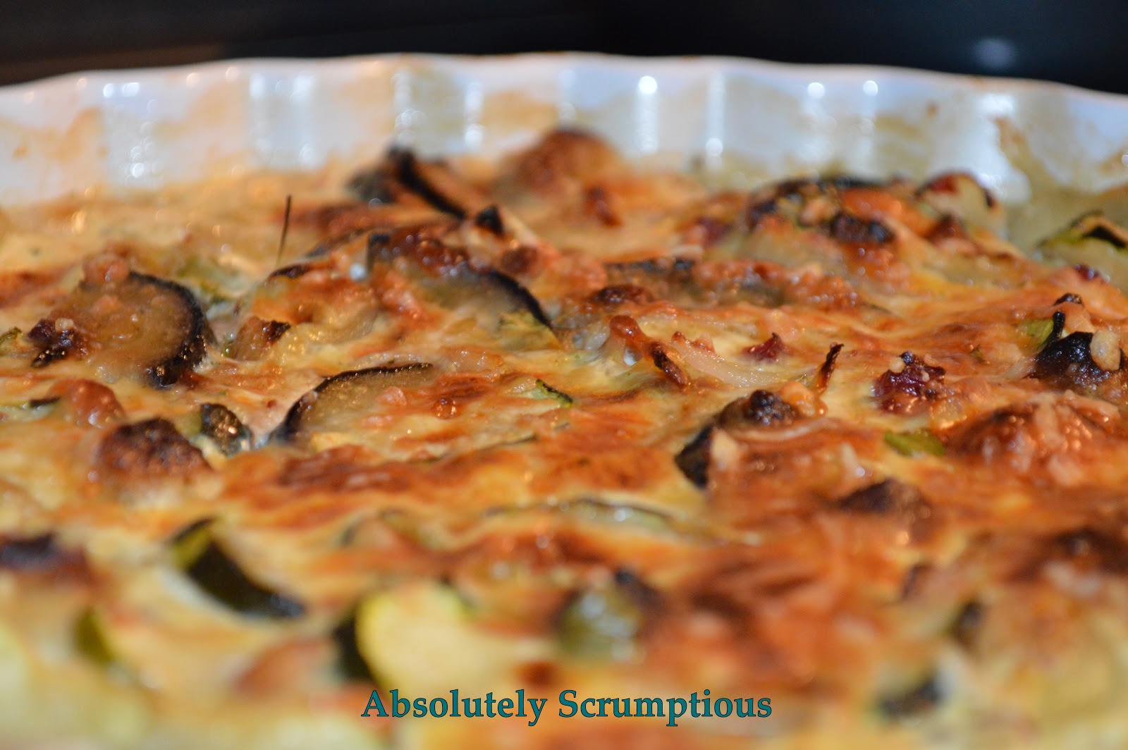 Zucchini and Eggplant Gratin Absolutely Scrumptious...