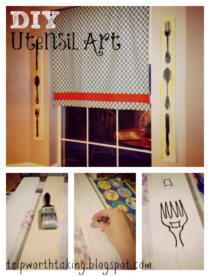 Life Is A Trip Worth Taking DIY Utensil Artwork