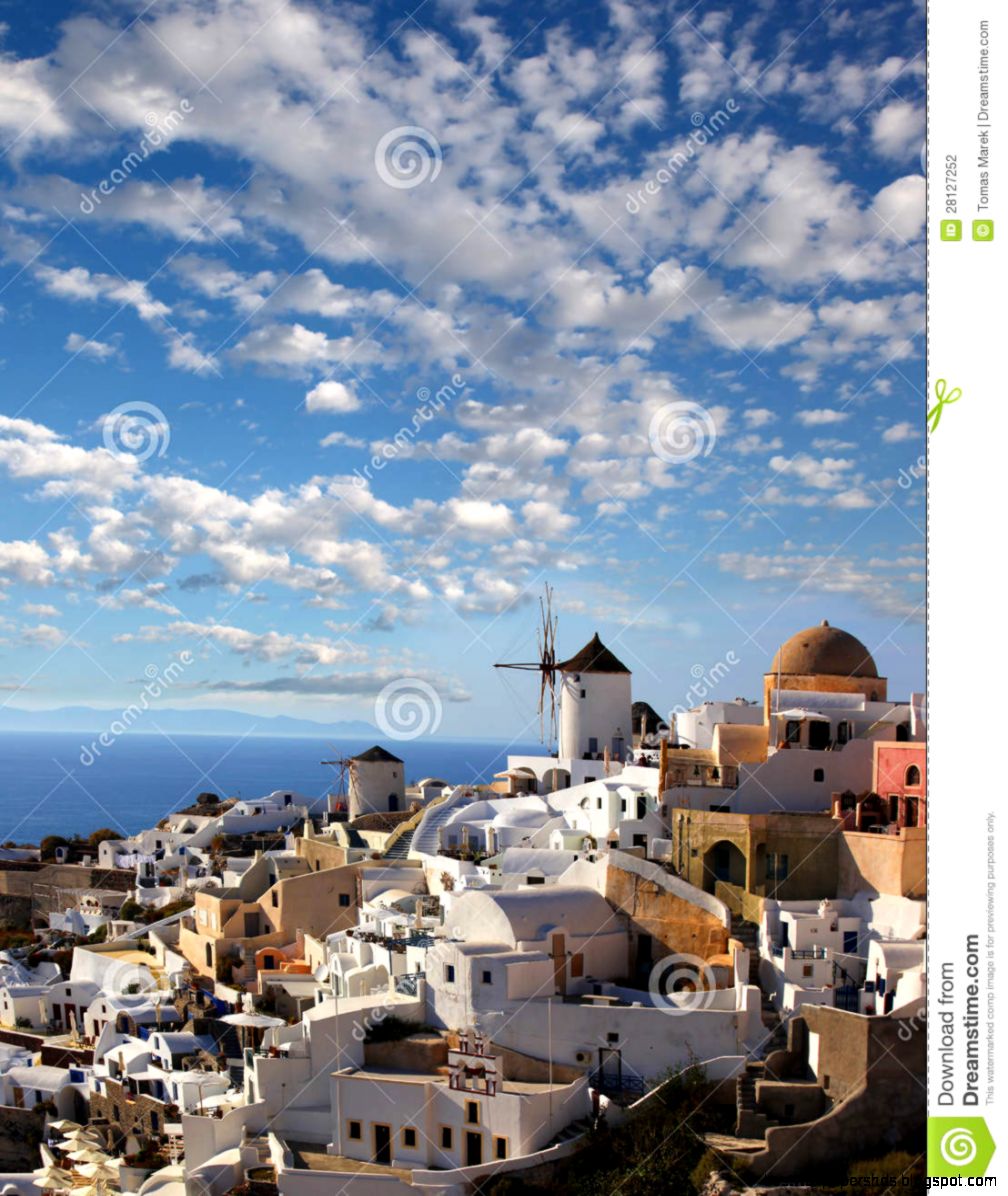 Windmill in OIA Santorini Greece Windmill in OIA Santorini Greece