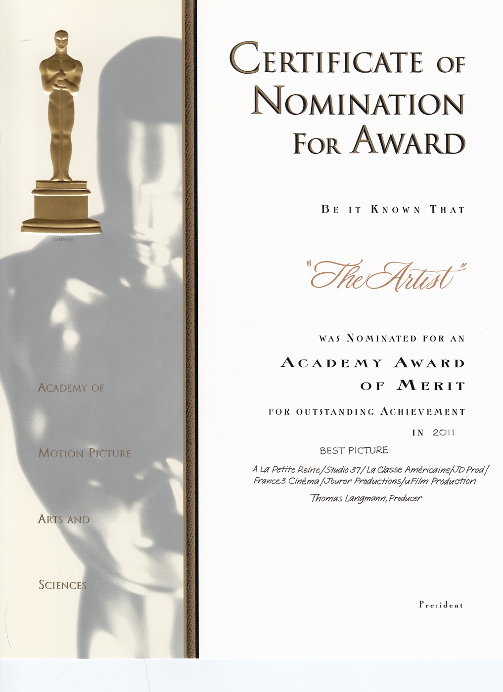 AMPAS+certificate+2012.bmp (1017×1400) Words, Certificate, Art