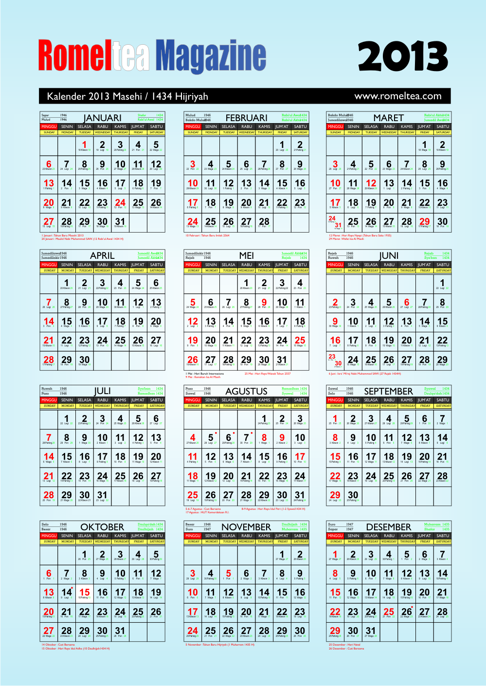 KALENDER 2013 WINDUSARI
