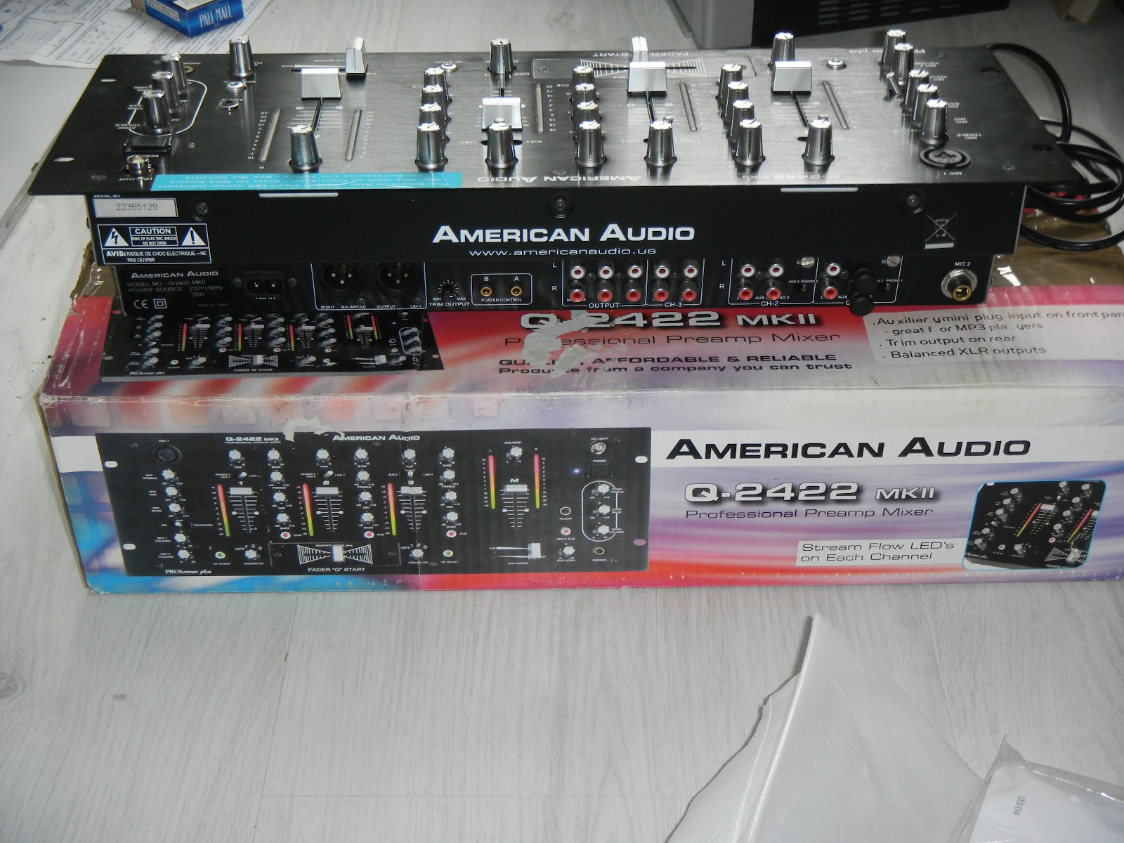Infrequent Sound [sex.tex] technology American Audio Q2422 mkII