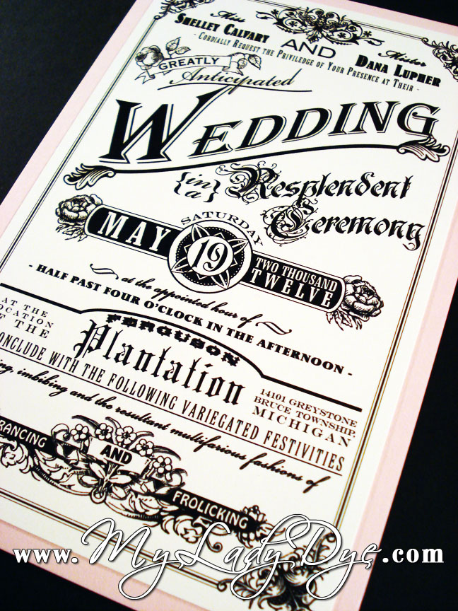 Vintage Steampunk Wedding Invitation Set steampunk wedding invitations