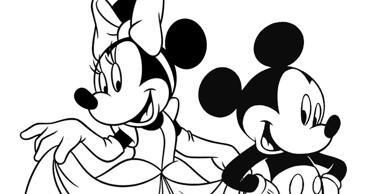 download gambar mewarnai mickey mouse